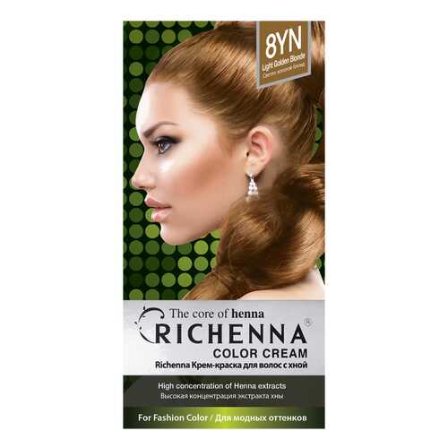 Краска для волос RICHENNA Color Cream 8YN Light Golden Blonde