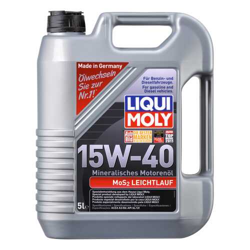 Моторное масло Liqui moly MoS2 Leichtlauf 15W-40 5л