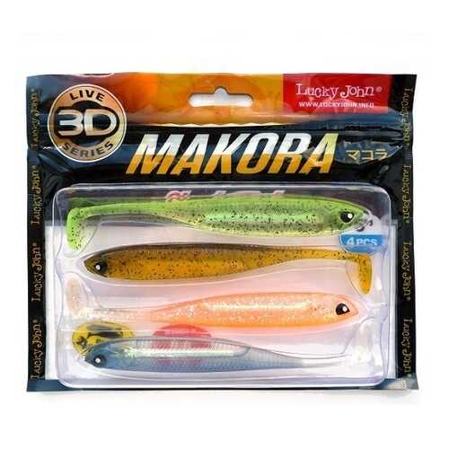 LUCKY JOHN Виброхвосты Lj 3D Series Makora Shad Tail 5.0In (12,70)/mix1 4Шт.