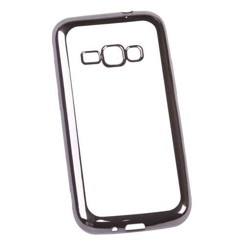 Чехол 'LP' для Samsung Galaxy J1 2016 TPU прозрачный с черной хром рамкой