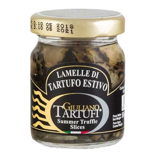Трюфели Giuliano Tartufi черные резанные слайсы 50 г