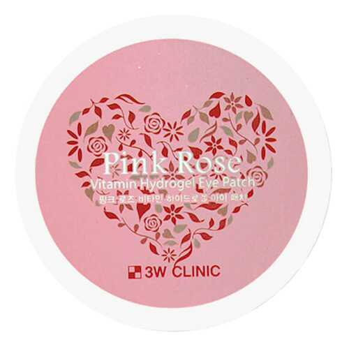 Патчи для глаз 3W Clinic Pink Rose Vitamin Hydrogel Eye Patch 60 шт