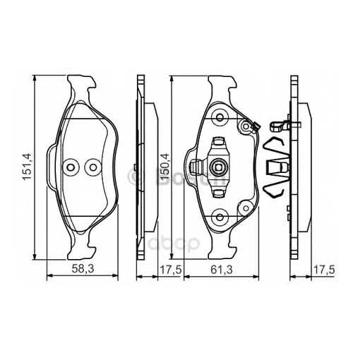 Тормозные колодки дисковые Bosch 0986495093