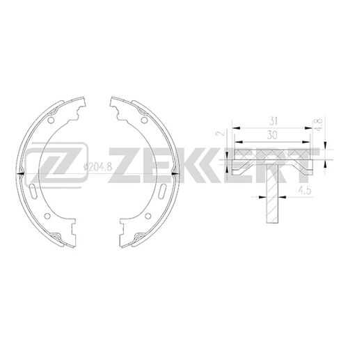 Комплект тормозных колодок ZEKKERT BK-4146