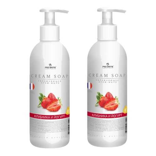 Pro-Brite Cream Soap Жидкое крем-мыло Клубника и йогурт 500мл - 2 шт