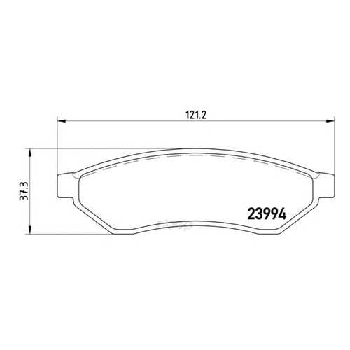 Тормозные колодки дисковые brembo P10008