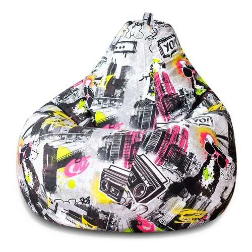 Кресло-мешок DreamBag URBAN II, размер XL, жаккард, серый с рисунком