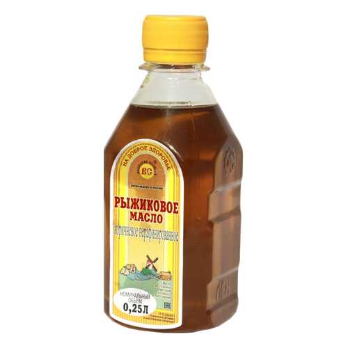 Масло рыжиковое нерафинированное пластик 0.25 л