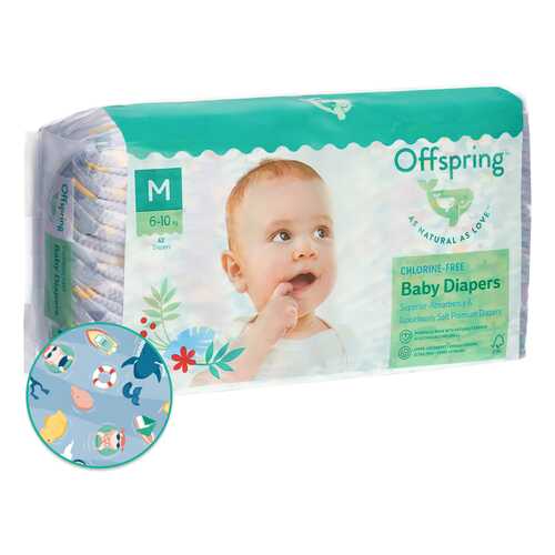 Подгузники Offspring Сидней M 6-10 кг, 42 шт.