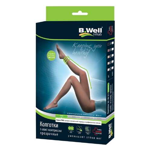 Колготки компрессионные B.Well JW 311 тонкие 1 класс компрессии р.5 бежевый