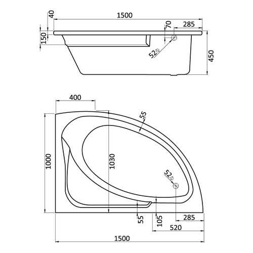 Комплект монтажный Santek Гоа 150х100см (1WH112428)