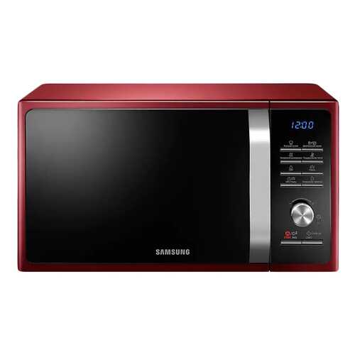 Микроволновая печь с грилем Samsung MG23F301TQR/BW red/black