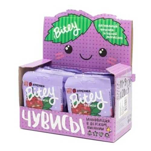 Фруктово-ягодный мармелад «Клубника» 20 штук по 20гр