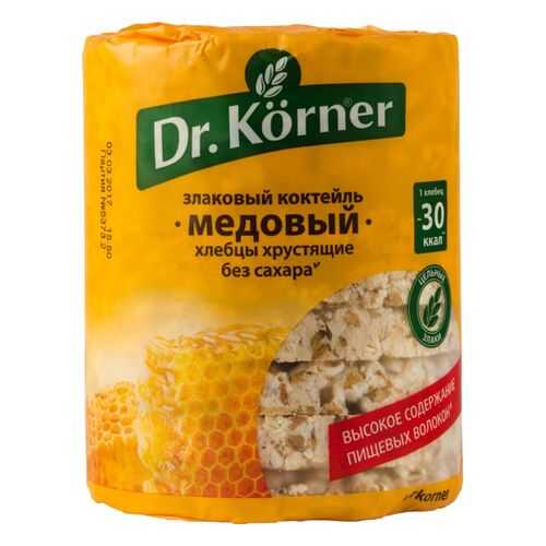 Хлебцы хрустящие Dr.Kоrner злаковый коктейль медовый 100 г