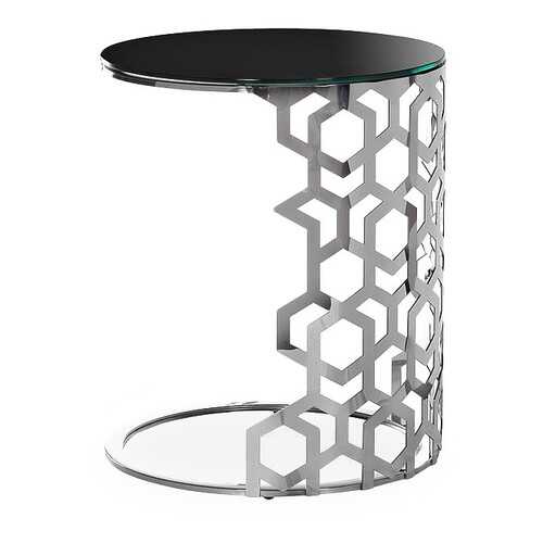 Журнальный столик Garda Decor 13RXET3043 GRD_TT-00000825 50х50х60 см, серебро/чёрный