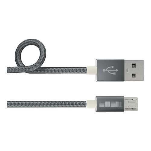 Кабель InterStep microUSB 1м Grey
