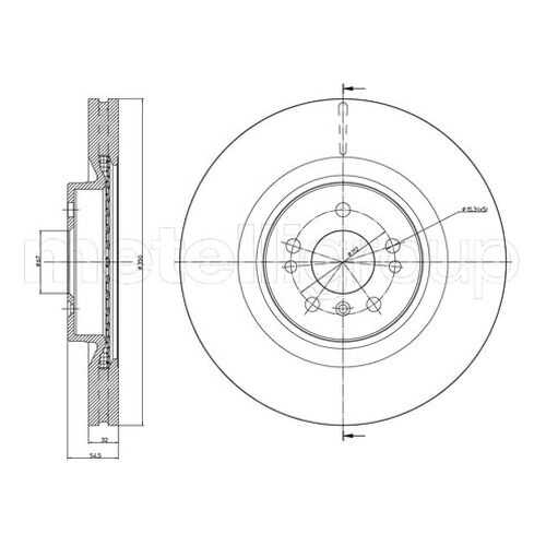 Тормозной диск METELLI 23-0963C