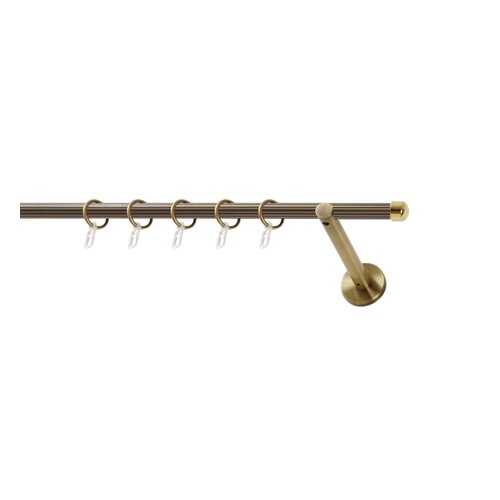 Карниз Art Decor WERDECO, рифленая труба, 1,8м, д=16мм., К_ADZ_1_16_антик180