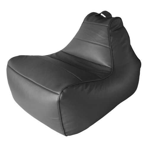 Кресло-мешок Папа Пуф Modern Lounger Black, размер L, экокожа, черный