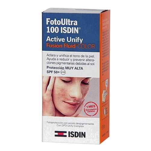 Тональный крем Isdin FotoUltra 100 Active Unify Fusion Fluid Color SPF 50+ 50 мл