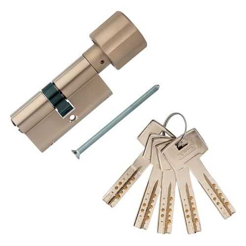 Европрофильный цилиндр ABUS M12R ключ/вертушка 30-30 (60мм) Ni (5key)