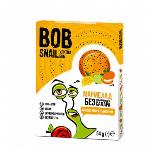 Мармелад фруктово-овощной Яблоко, манго, тыква, чиа Bob Snail 54 г