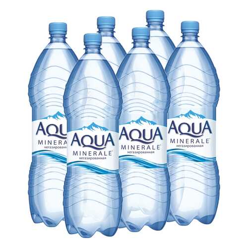 Вода Aqua Minerale негазированная питьевая 2 л упаковка 6 шт