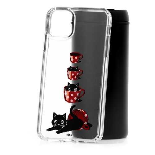 Чехол Apple iPhone 11 Pro Max Kruche Print Котенок в чашке
