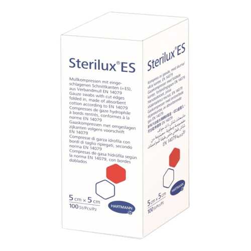 Салфетки Sterilux Es нестерильные 5 х 5 см 8 слоев 17 нитей 100 шт.