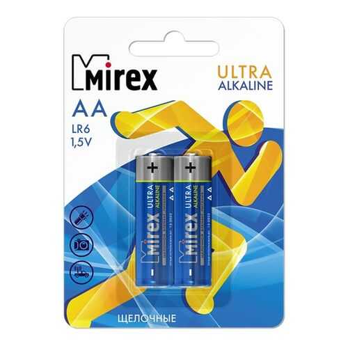 Батарейка щелочная Mirex LR6/AA 1,5V 2 шт