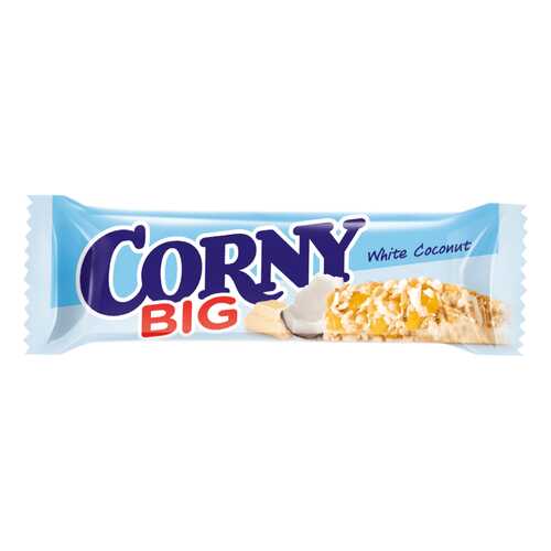 Corny BIG Злаковая полоска с белым шоколадом и кокосом 24 штуки по 40г