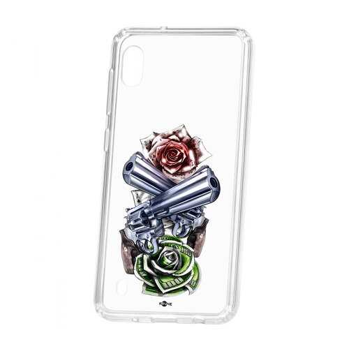 Чехол Samsung Galaxy A10 2019 Kruche Print Карты деньги 2 ствола