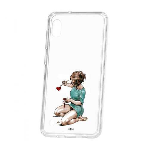 Чехол Kruche Samsung Galaxy A10 2019 Print Рисуя любовь