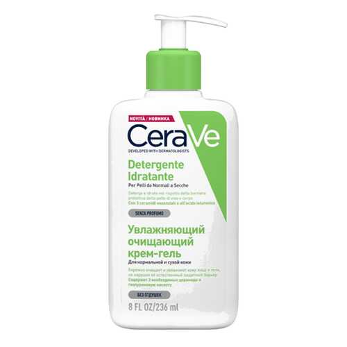 Очищающий крем-гель CeraVe Detergente Inratante для нормальной и сухой кожи 236 мл