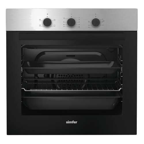 Встраиваемый электрический духовой шкаф Simfer B6EM14011 Silver/Black