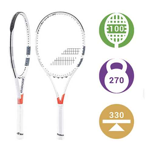 Ракетка для большого тенниса Babolat Pure Strike Lite 2018 белая