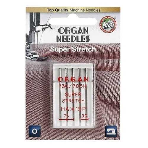 Иглы Organ супер стрейч 5/75-90 Blister