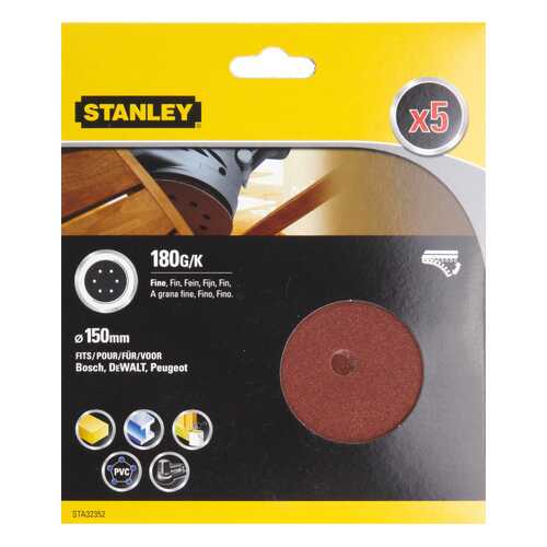 Круг шлифовальный универсальный для эксцентриковых шлифмашин STANLEY STA32352-XJ