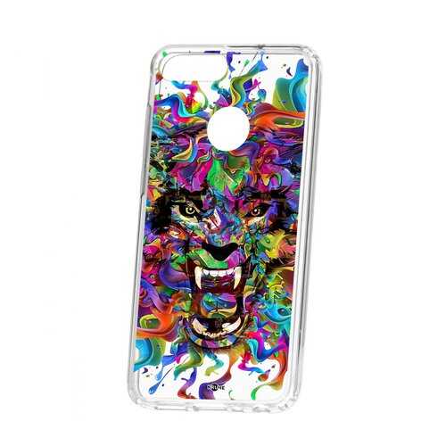 Чехол Kruche Huawei Honor 9 Lite Print Colored beast