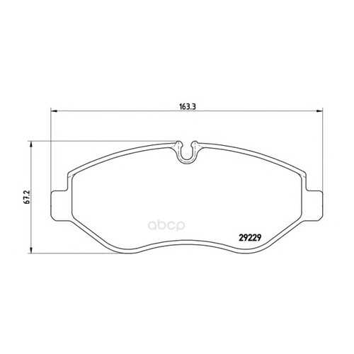 Тормозные колодки дисковые brembo PA6026