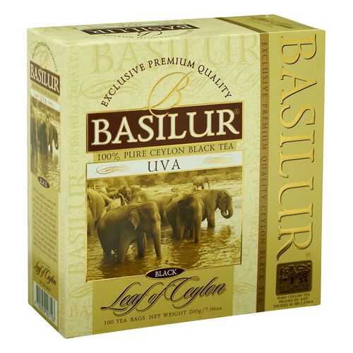 Чай черный Basilur uva цейлонский 100 пакетиков