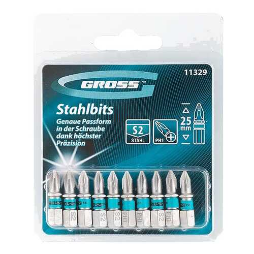 Биты для дрелей, шуруповертов GROSS 11329