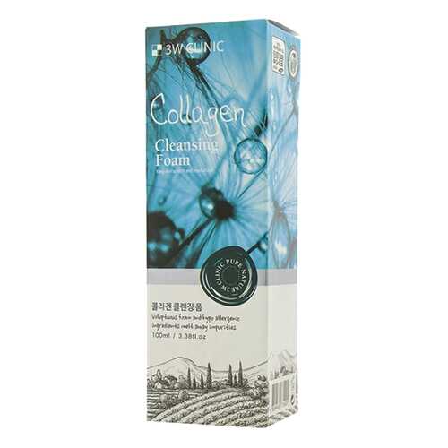 3W Clinic Очищающая пенка Collagen Foam Cleansing 100 мл