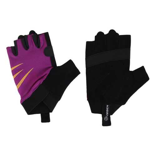 Перчатки для фитнеса Larsen 01-17, цвет: purple/black, размер S