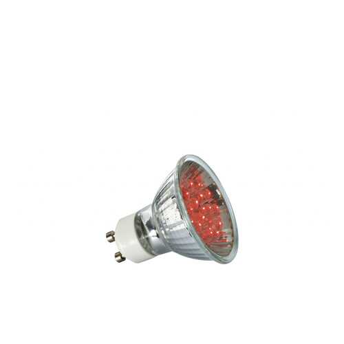 Лампа рефлекторная светодиодная LED, красный 1W GU 10 28007