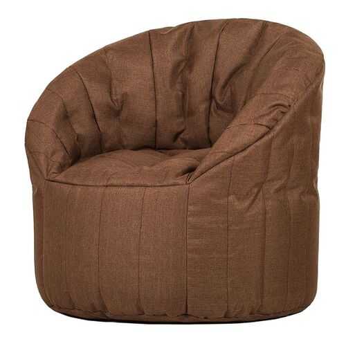 Кресло бескаркасное Папа Пуф Club Chair Chocolate, размер XL, рогожка, коричневый