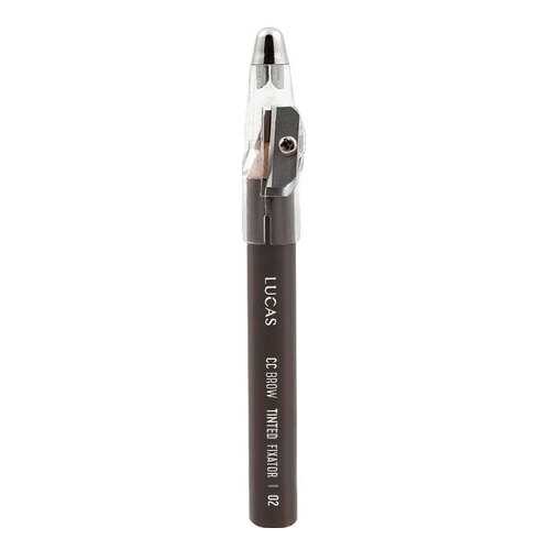 Карандаш для бровей LUCAS CC Brow Tint Wax Fixator №02 Темно-коричневый 2,5 г