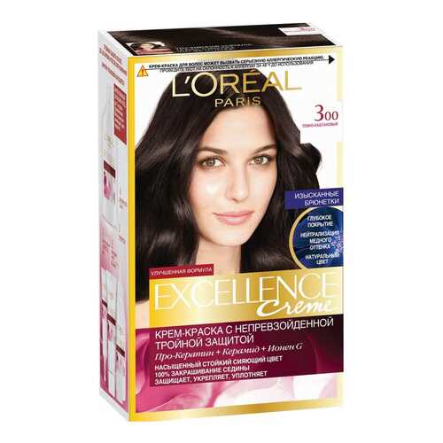 Краска для волос L'Oreal Paris Excellence Creme 3.00 Dark 270 мл