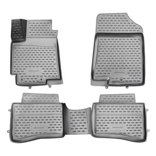 Коврики 3D в салон KIA Rio, 2011-2014, 2014->, 4 шт, (полиуретан)