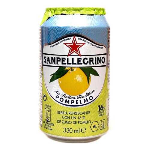 Напиток сокосодержащий San Pellegrino со вкусом грейпфрута, 0,33 л а/б по 6шт
